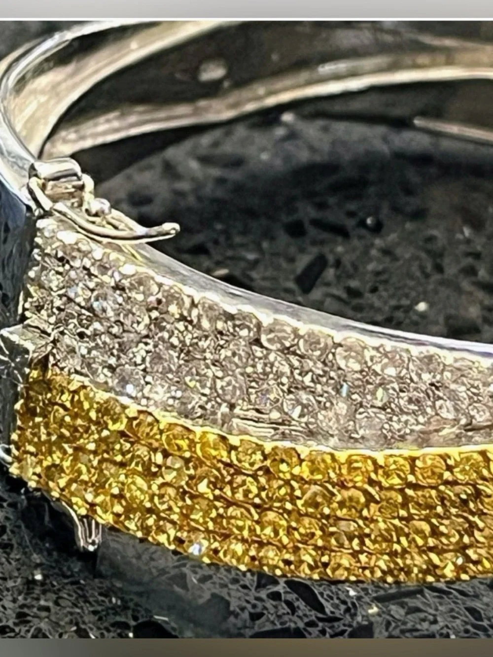 Diamonique canary yellow